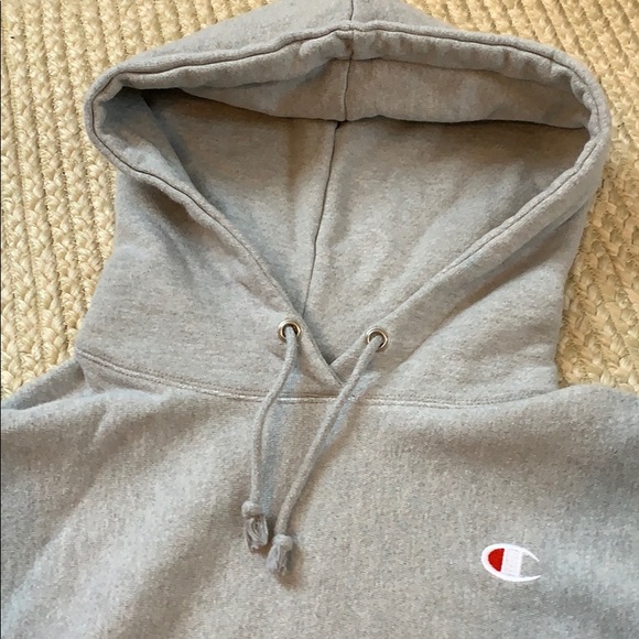 Grey women’s champion hoodie - Picture 3 of 4